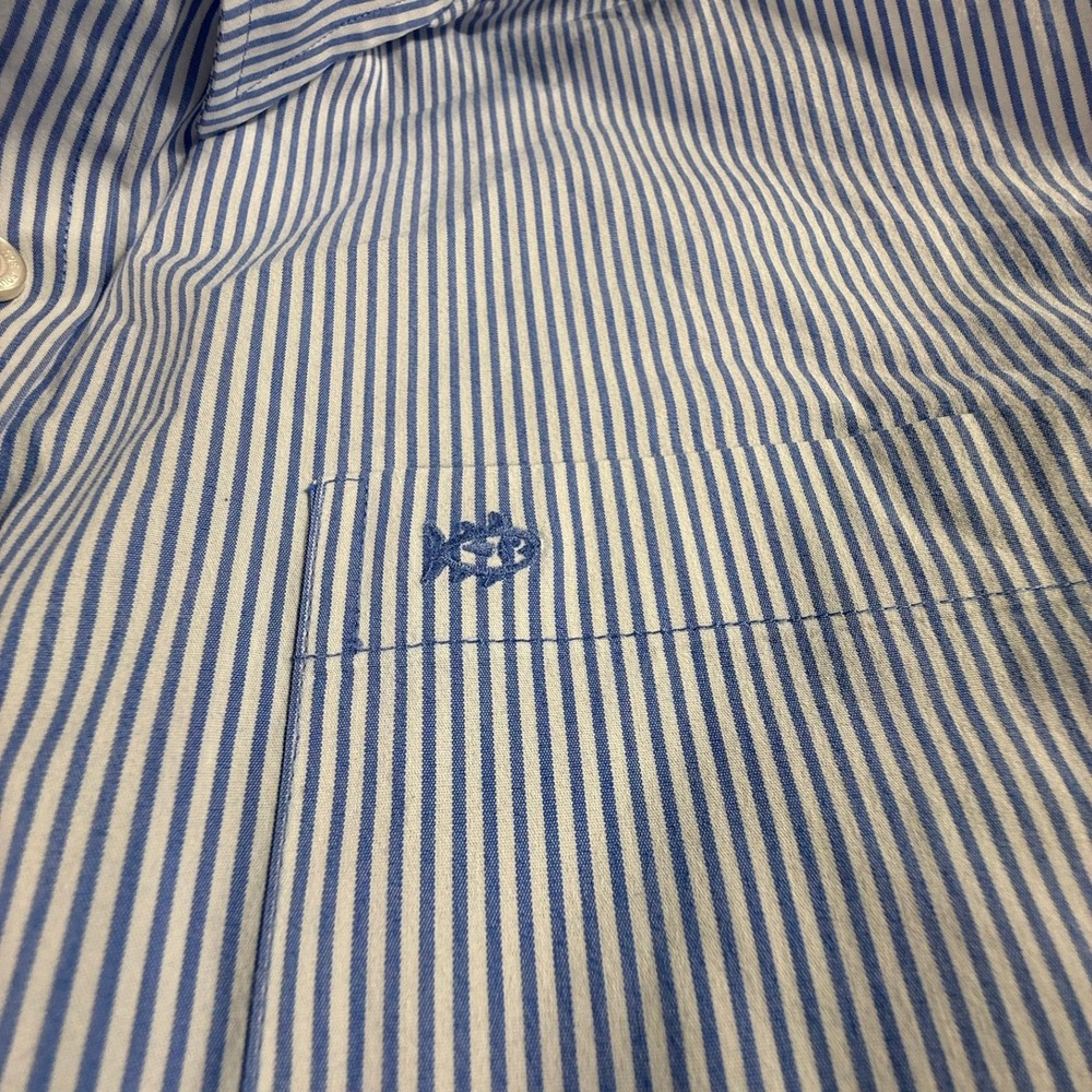 Southern Tide Men's Charleston Granby Striped Sport Button Down L Work Preppy - Picture 11 of 16